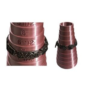 Premier Designs 2 Silver Tone 1 Rectangle & 1 Square Ornate Link Bracelets 7”